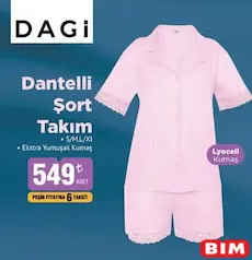 DAGİ DANTELLİ ŞORT TAKIM